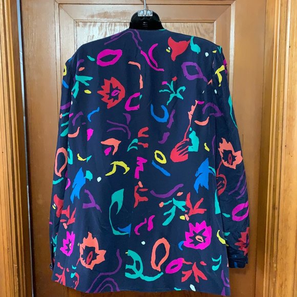 Myong Lim Multi Colored Asymmetrical Blazer Size XL to 1X*** - Picture 14 of 16